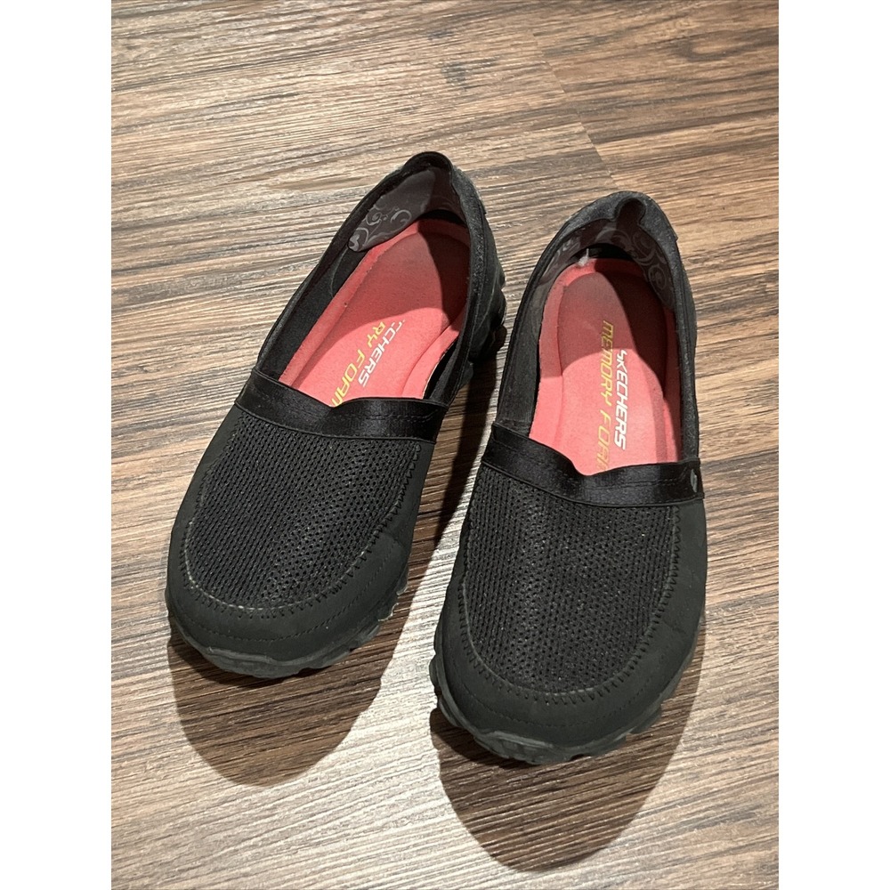SKECHERS Black Tennis Shoes Walking MEMORY FOAM  US 6.5 EUR 36.5